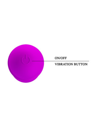 Vibromasseur waterproof Fuchsia 12 cm - AITTPNK